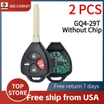 TOY 3+1 Buttons 314Mhz GQ4-29T (No Chip)